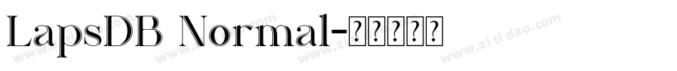 LapsDB Normal字体转换